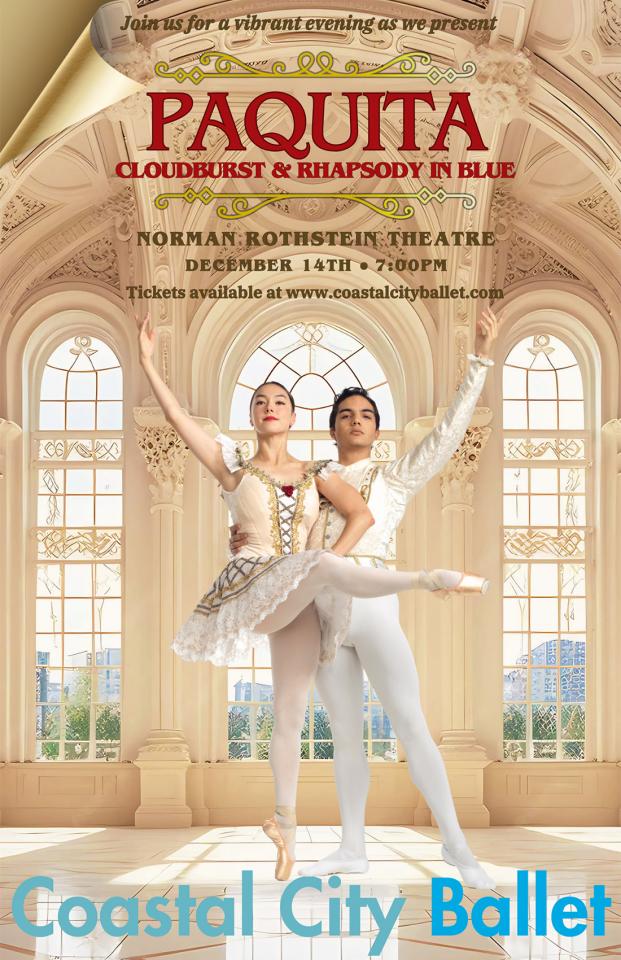 Coastal City Ballet Presents: Paquita, Cloudburst & Rhapsody In Blue