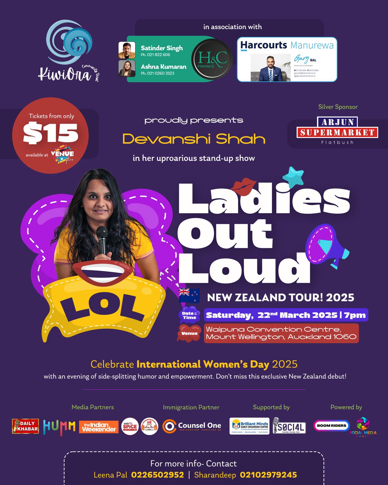 Ladies Out Loud – New Zealand Tour 2025!