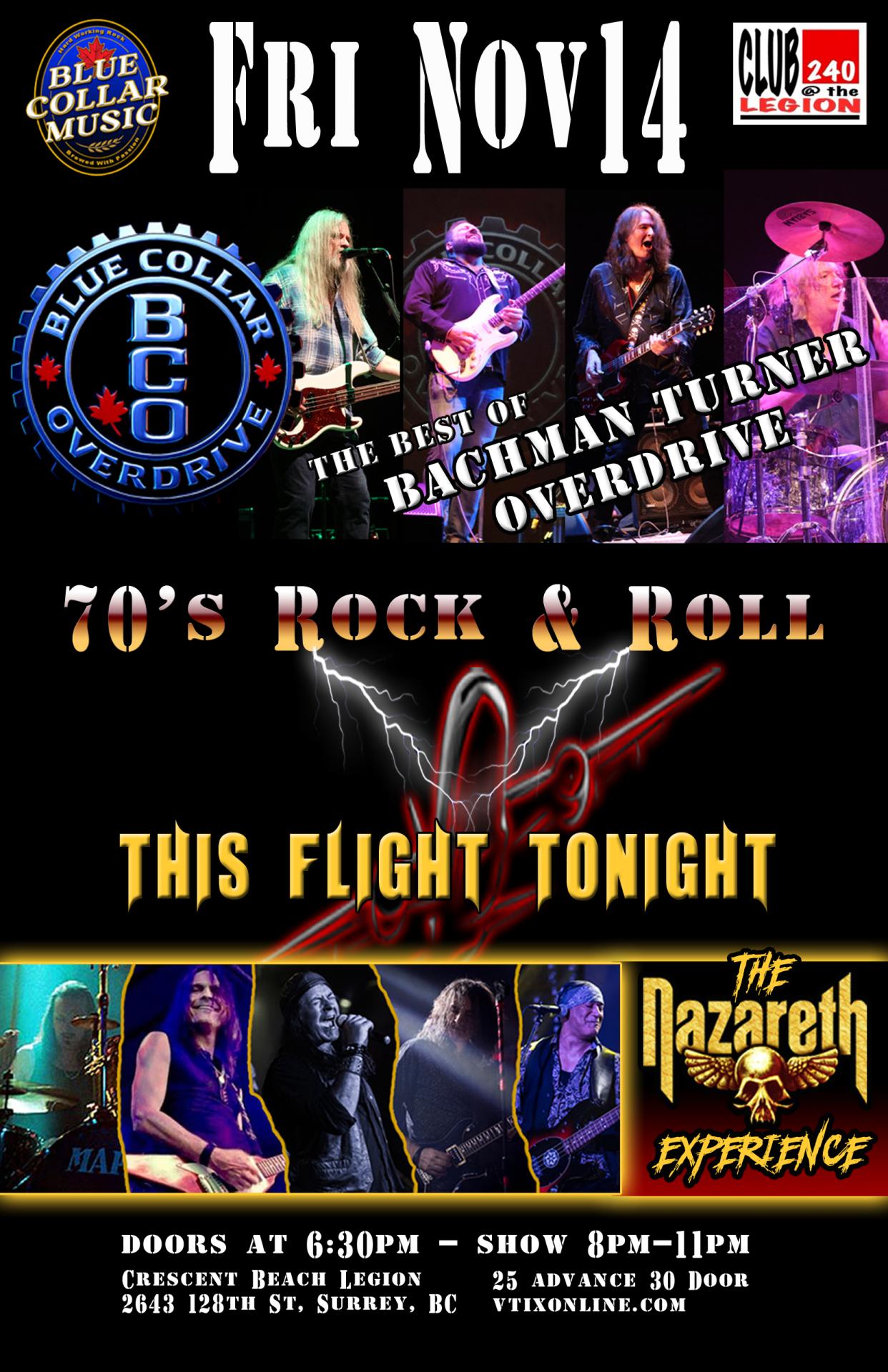 A Night of 70's Classic Rock and Roll