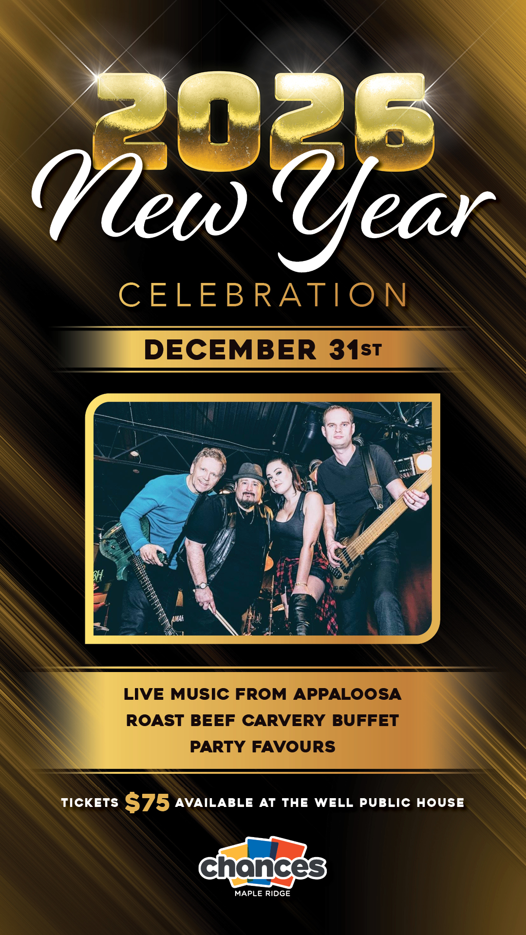 Chance's Maple Ridge New Year Celebration