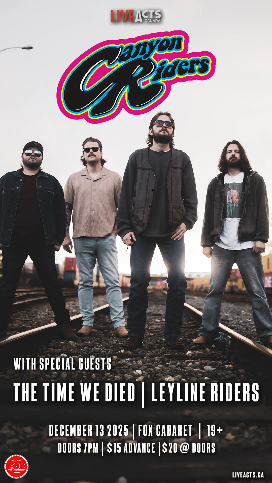 Canyon Riders w/ The Time We Died, Leyline Riders