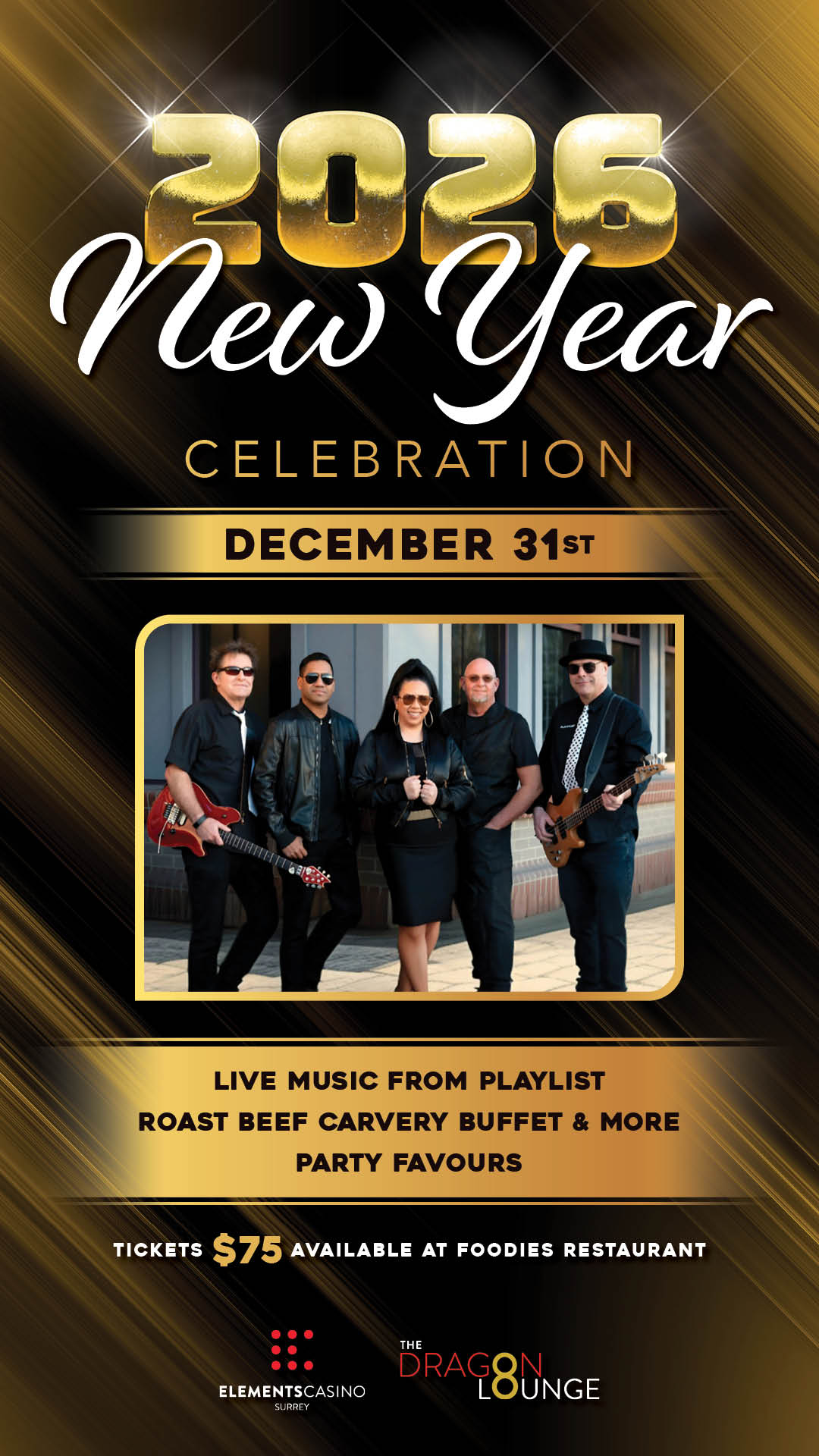 2026 New Year's Celebration - Elements Casino Surrey