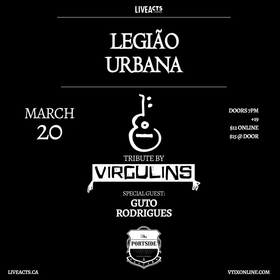 Legiao Urbana: Tribute by Virgulins with Special Guest Guto Rodrigues