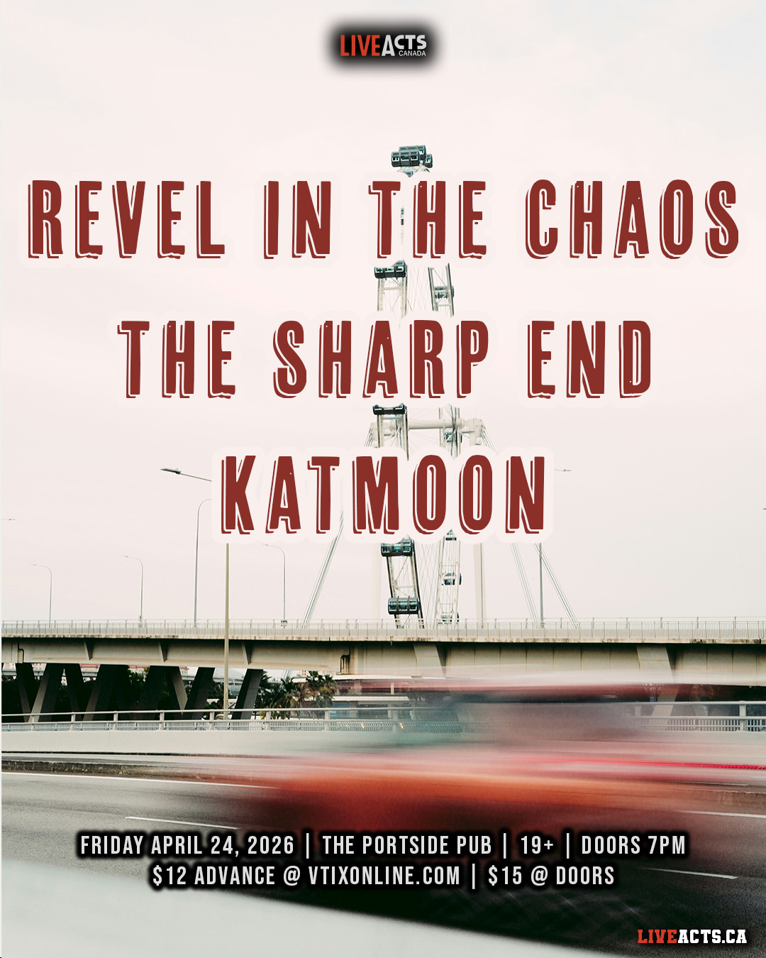 Revel in the Chaos w/ The Sharp End, KatMoon