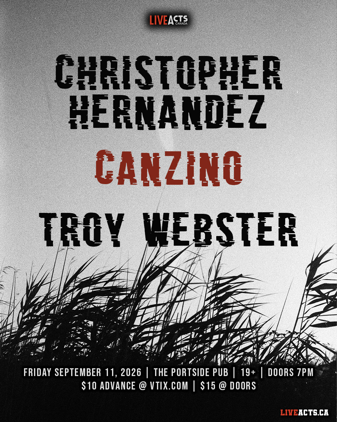 Christopher Hernandez, Canzino, Troy Webster